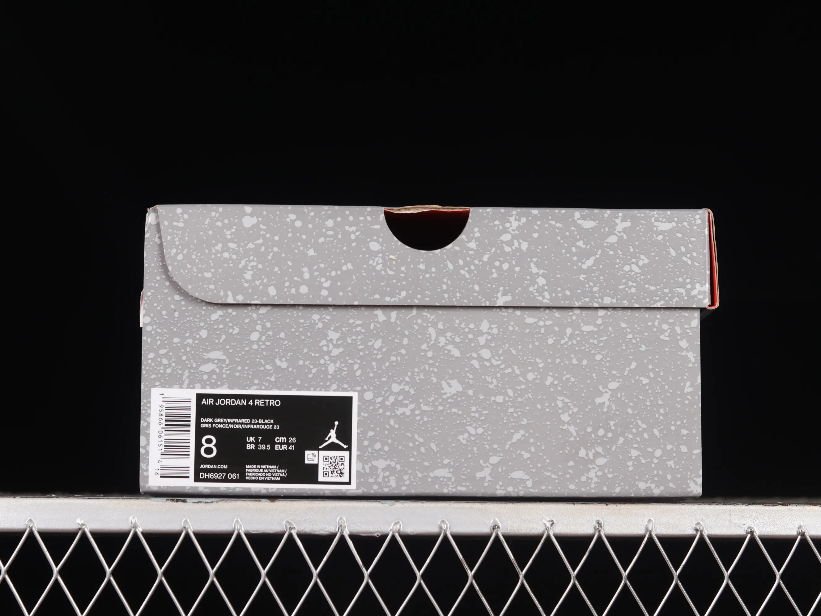 All categories Air Jordan Jordan series basketball shoes Air Jordan 4 LJR version Air Jordan 4 Retro "Infrared" AJ4 Joe 4 black gray infrared DH6927-061